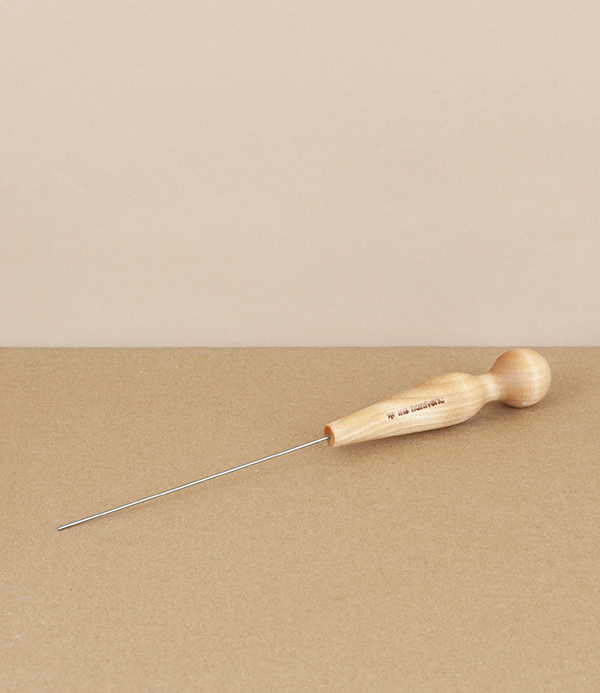 Cake Tester, oiled birch & stainless steel