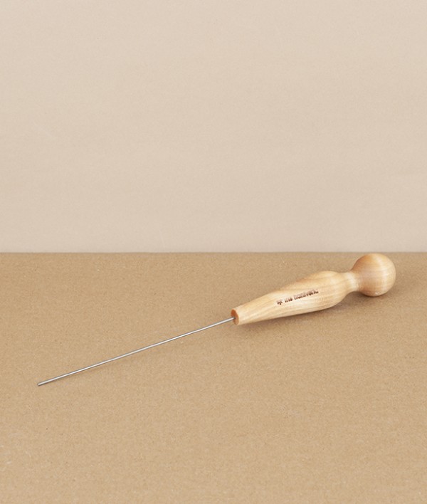 Cake Tester, oiled birch & stainless steel