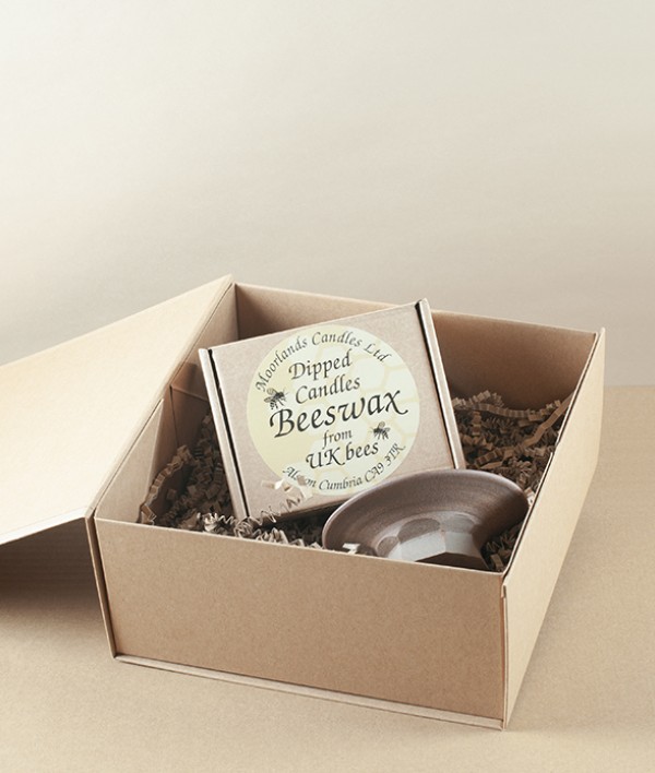 Beeswax Candles & Symy Ong Candle Holder gift set