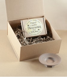 Beeswax Candles & Symy Ong Candle Holder gift set