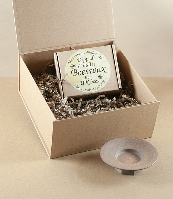 Beeswax Candles & Symy Ong Candle Holder gift set