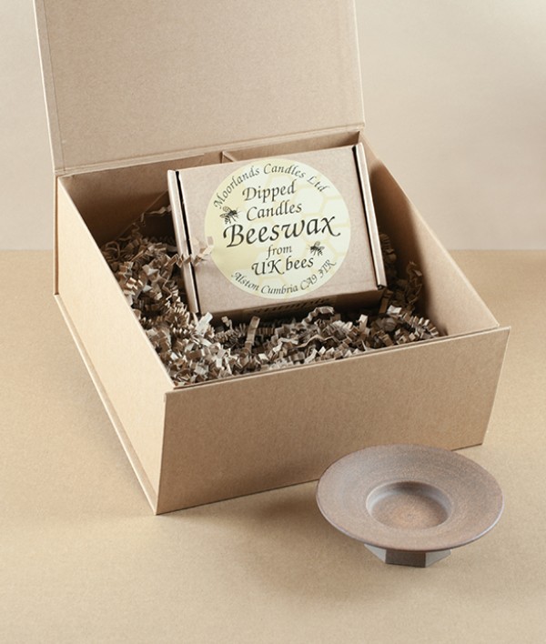 Beeswax Candles & Symy Ong Candle Holder gift set