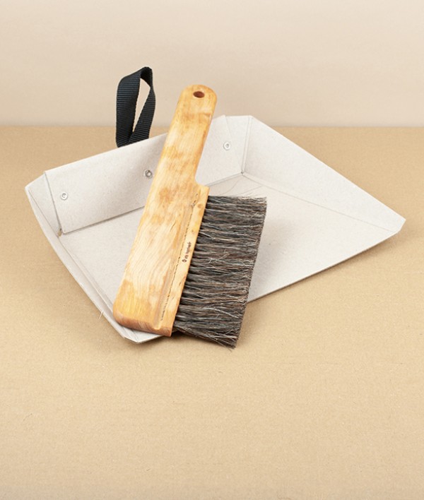 Swedish Flat Table Brush, Oiled Maple & Horse Hair