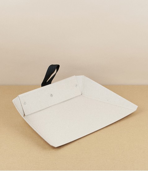 Swedish Folded Cardboard Dustpan with Ribbon