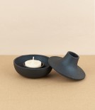 Cast iron candle holder