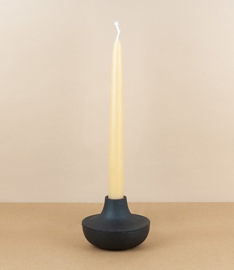 Cast iron candle holder
