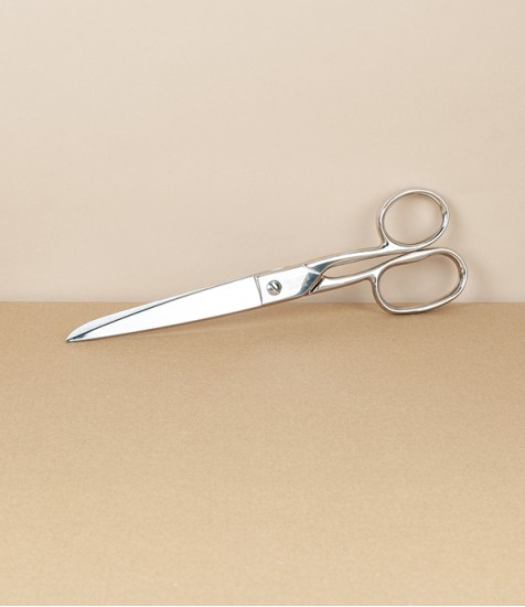 Catalan Nickel Plated Dressmaking Scissors, 8”
