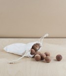 Cedar-wood balls in cotton bag