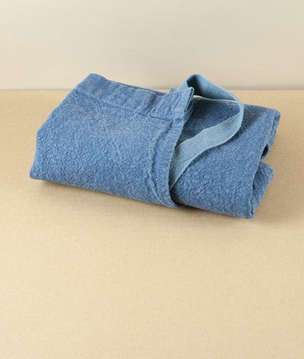 French Washed Linen & Cotton Apron, Indigo