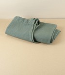 French Linen & Cotton Long Apron, Flueriste Lierre