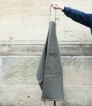 French Linen & Cotton Long Apron, Flueriste Lierre