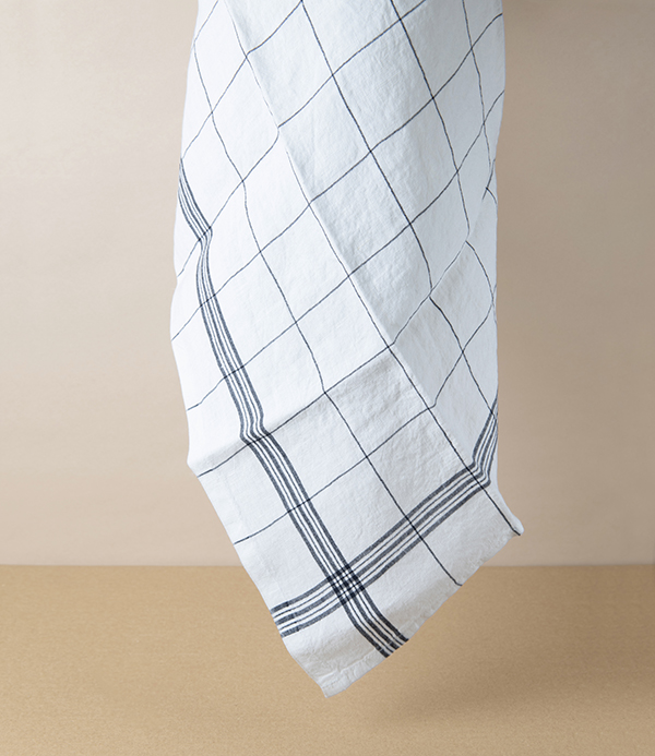 Bistrot French Linen Kitchen Towel, Blanc