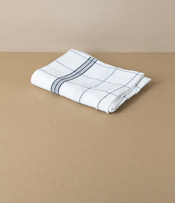 Bistrot French Linen Kitchen Towel, Blanc