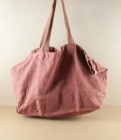 French Linen Woven Carry-All, Brique