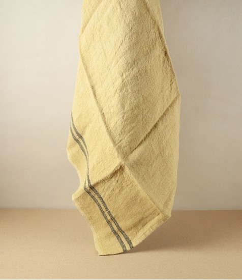 French Linen Country Kitchen Towel, Kraft