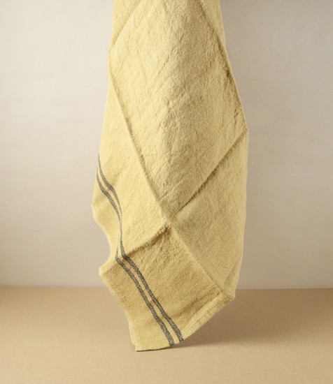 French Linen Country Kitchen Towel, Kraft