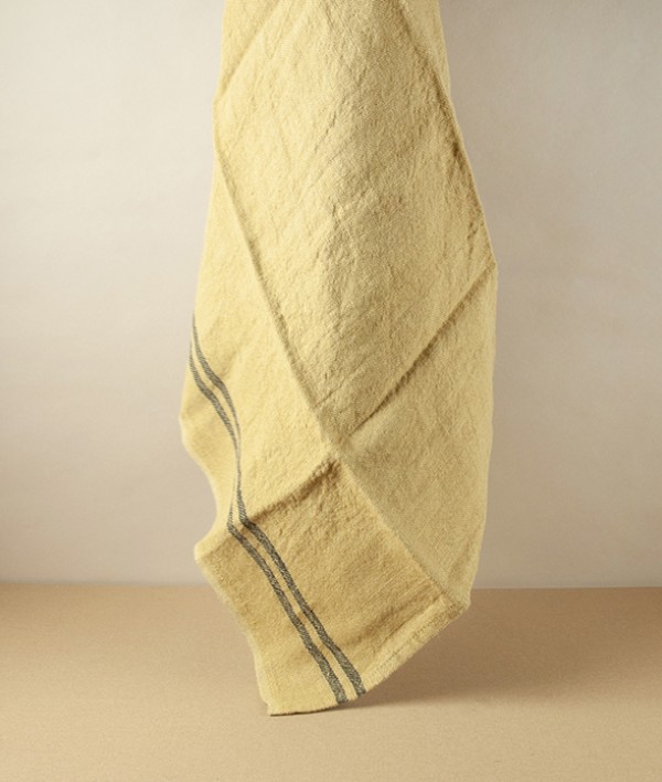 French Linen Country Kitchen Towel, Kraft