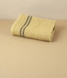 French Linen Country Kitchen Towel, Kraft