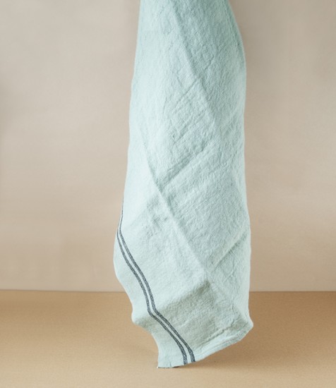 French Linen Country Kitchen Towel, Menthe