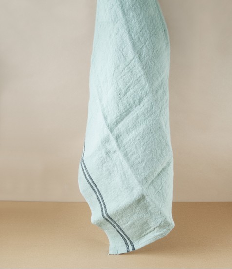 French Linen Country Kitchen Towel, Menthe