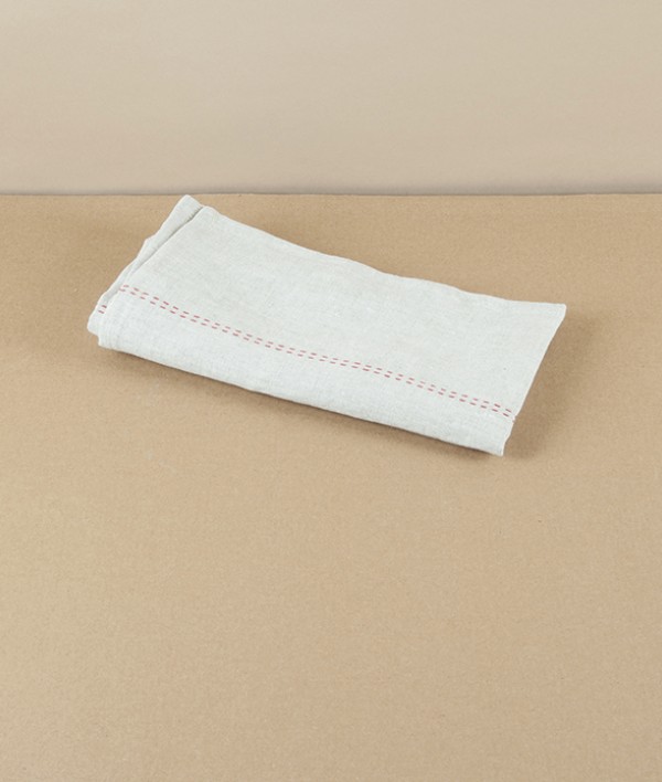 French Linen Napkin, Rythmo