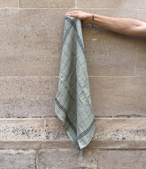 Bistrot French Linen Kitchen Towel, Sauge