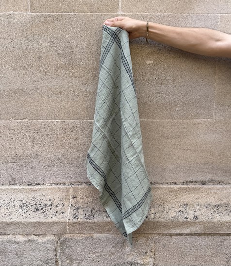 Bistrot French Linen Kitchen Towel, Sauge