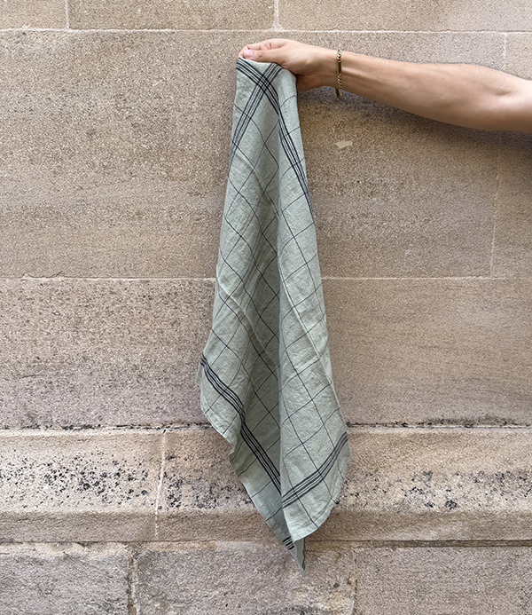 Bistrot French Linen Kitchen Towel, Sauge