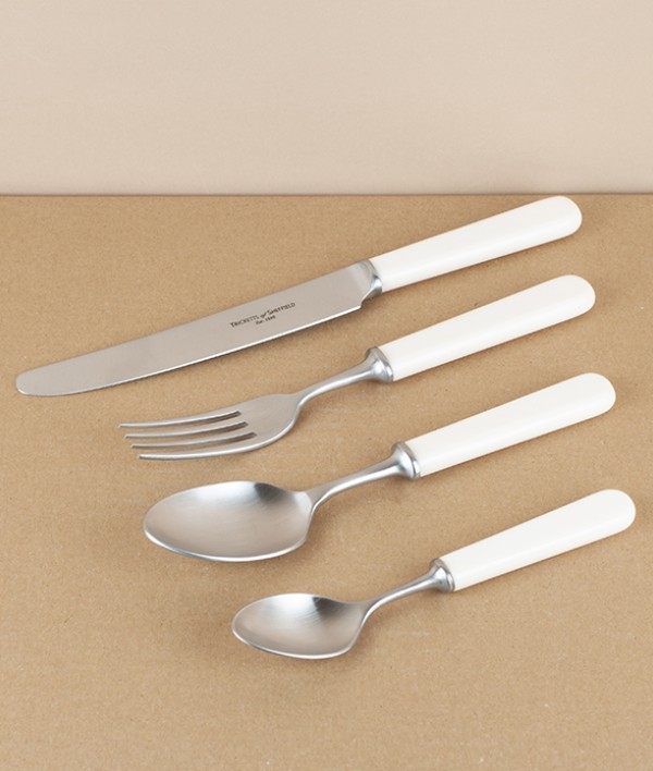 Sheffield Cream-Handled Tea Spoon (Pre-order)