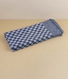 Jacquard woven kitchen towel, black check