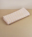 Jacquard woven kitchen towel, gold check