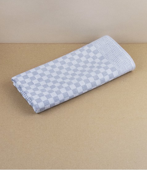 Jacquard woven kitchen towel, grey check