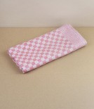 Jacquard woven kitchen towel, red check
