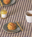 Lithuanian Linen Square Tablecloth, Summer Gingham