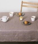 Lithuanian Linen Square Tablecloth, Summer Gingham