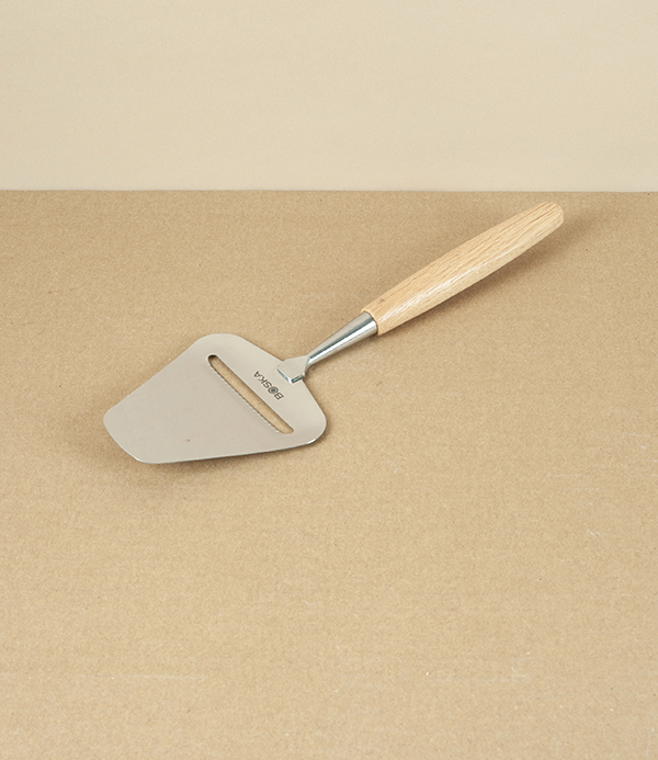 Cheese Slicer, Stainless Steel & Oak