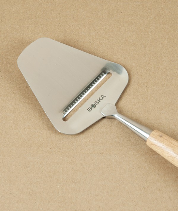 Cheese Slicer, Stainless Steel & Oak
