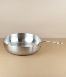 English Stainless Steel Tri-ply Chef's Pan, 24cm