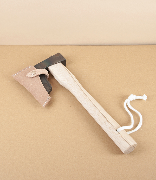 Japanese Tsubame-Sanjo Hand Axe with Sheath