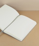 Italian notebook with elastic, A5, Plain, Blue