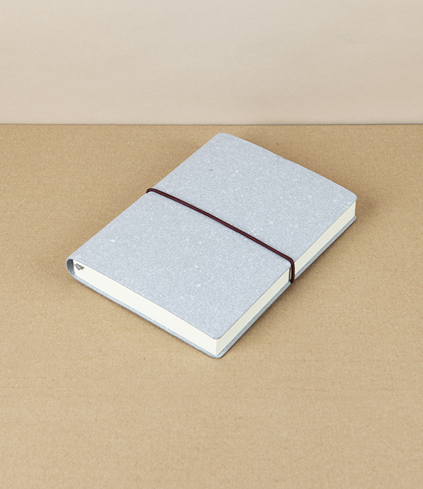 Italian Eco Notebook with Elastic, B6, Lined
