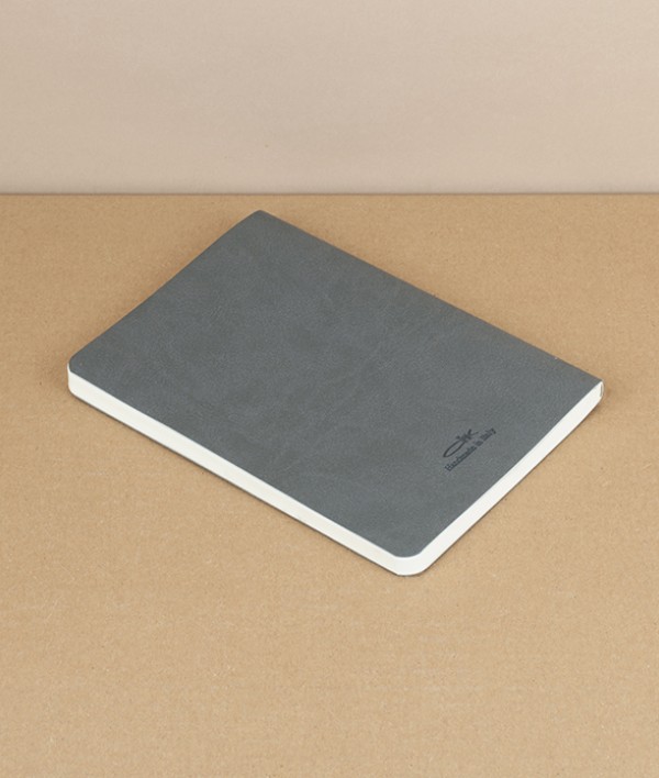 Italian Soft-Cover Dotted Notebook, A5, Slate
