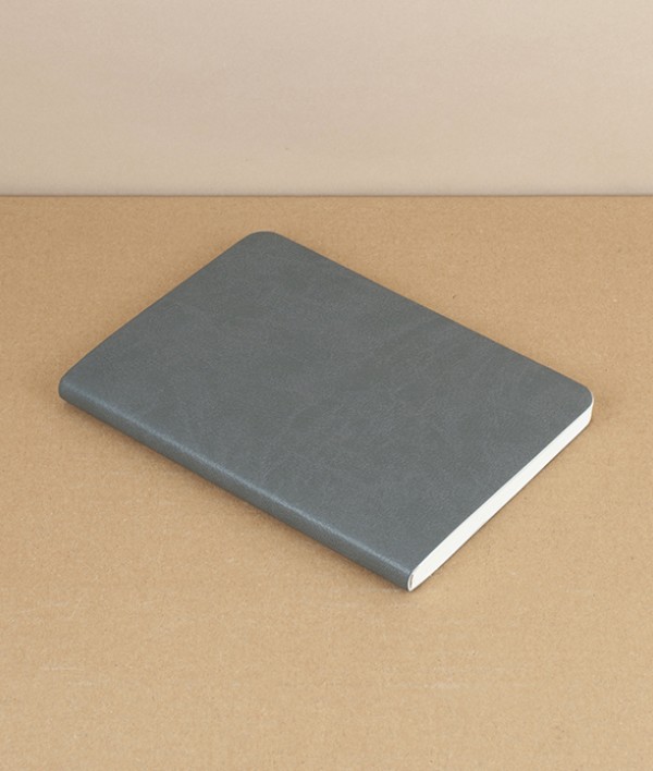 Italian Soft-Cover Dotted Notebook, A5, Slate