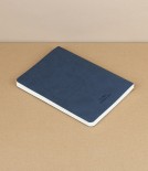Italian Soft-Cover Dotted Notebook, A5, Navy