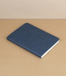 Italian Soft-Cover Dotted Notebook, A5, Navy