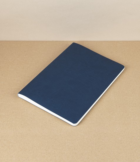 Italian Soft-Cover Lined Notebook, A5, Navy