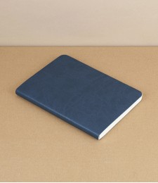 Italian Soft-Cover Dotted Notebook, A5, Navy