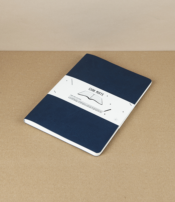 Italian Soft-Cover Lined Notebook, A5, Navy