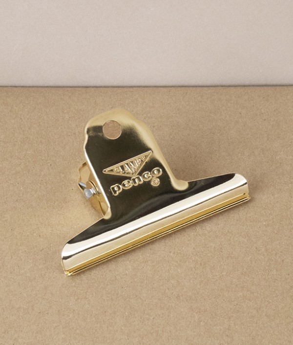 Penco Clampy steel clip, gold