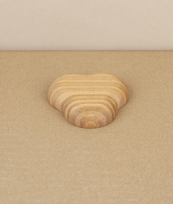Kito Tiny Wooden Plate, 'Honewort', Cherry Wood
